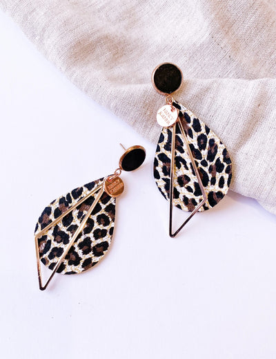 Concrete & Leopard Print Teardrops Nancy Joanna